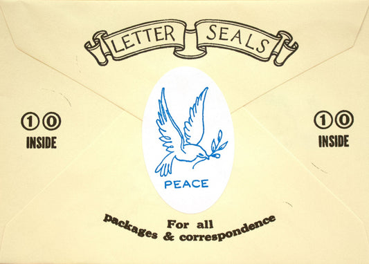 A symbol of peace, with a dove